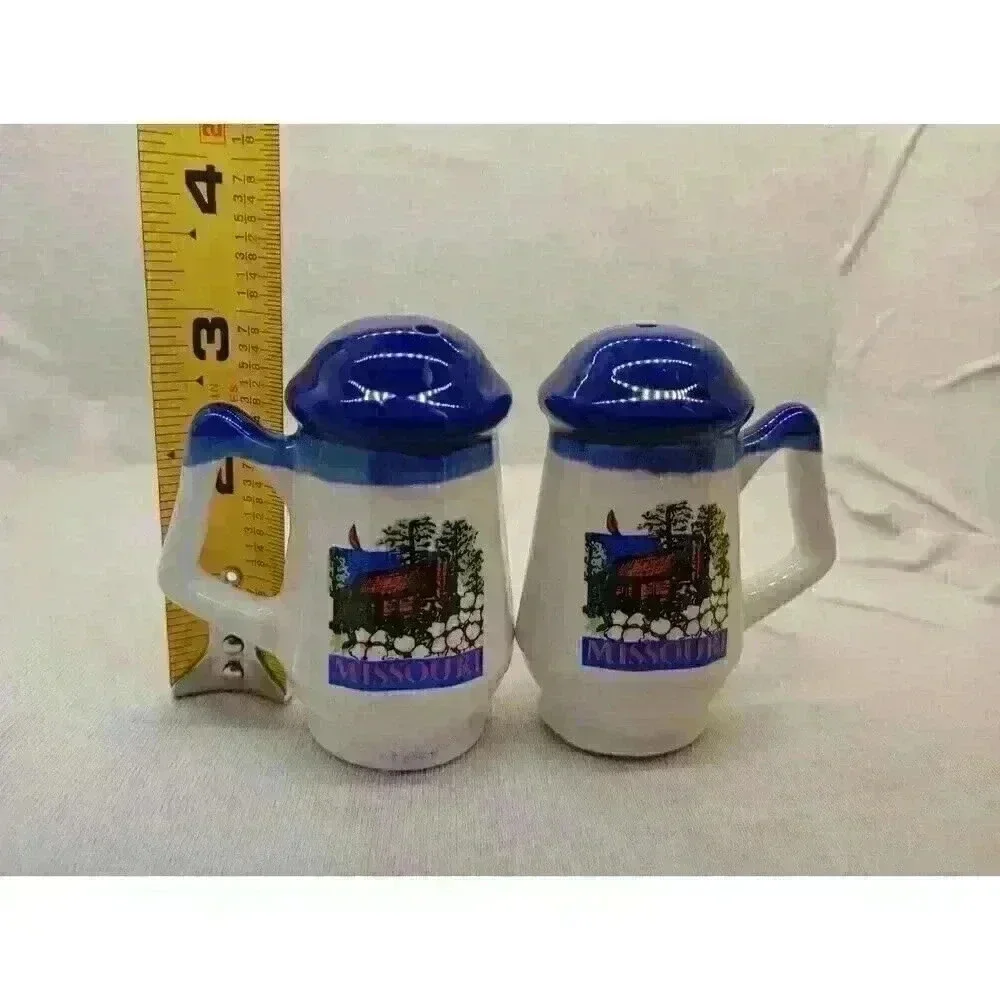 VintageMissouri Souvenir Salt and Pepper Shakers Cabin Floral Collectable Decor